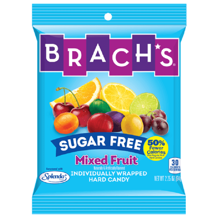 Brach's Sugar Free Mixed Fruit ~ 12 - 3.5oz Bags   Brach's Sugar Free Mixed Fruit ~ 12 - 3.5oz Bags