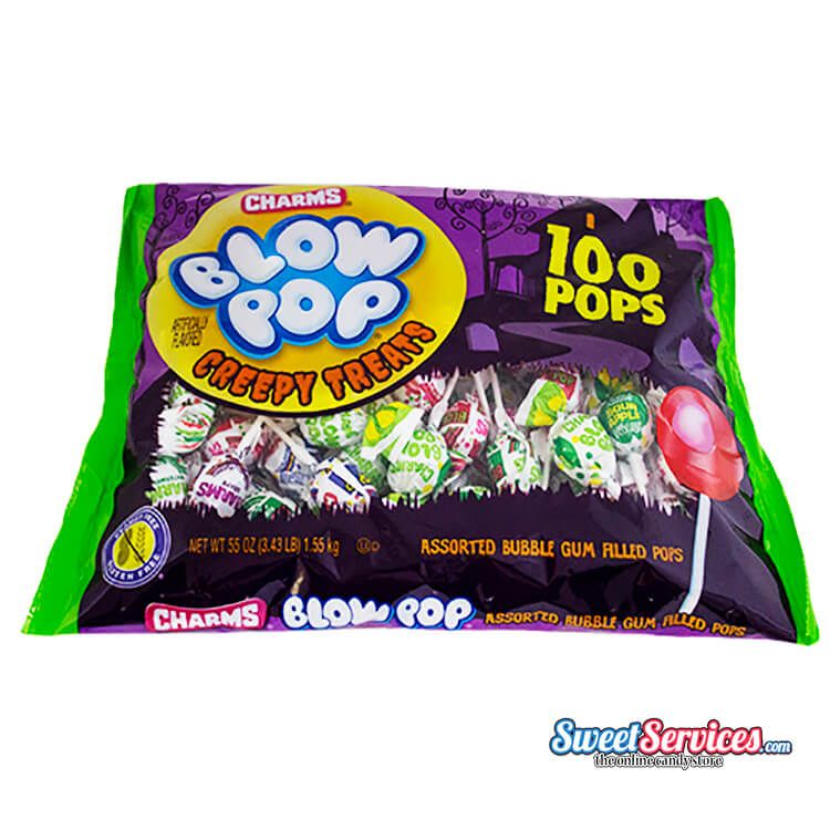 Charms Creepy Treats Blow Pops~100 Count Charms Creepy Treats Blow Pops~100 Count