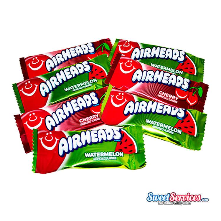 Red and Green Mini Airhead Taffy Bars  Red and Green Mini Airhead Taffy Bars