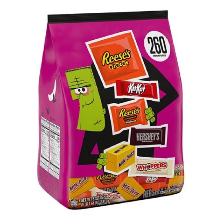 Halloween Hershey Variety Mix 260 Pieces   Halloween Hershey Variety Mix 260 Pieces