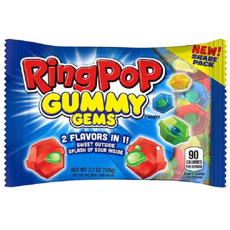 Ring Pop Gummy Gems 16 - 3.7 oz packs  Ring Pop Gummy Gems 16 - 3.7 oz packs