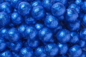 Royal Blue Foil Chocolate Balls Royal Blue Foil Chocolate Balls