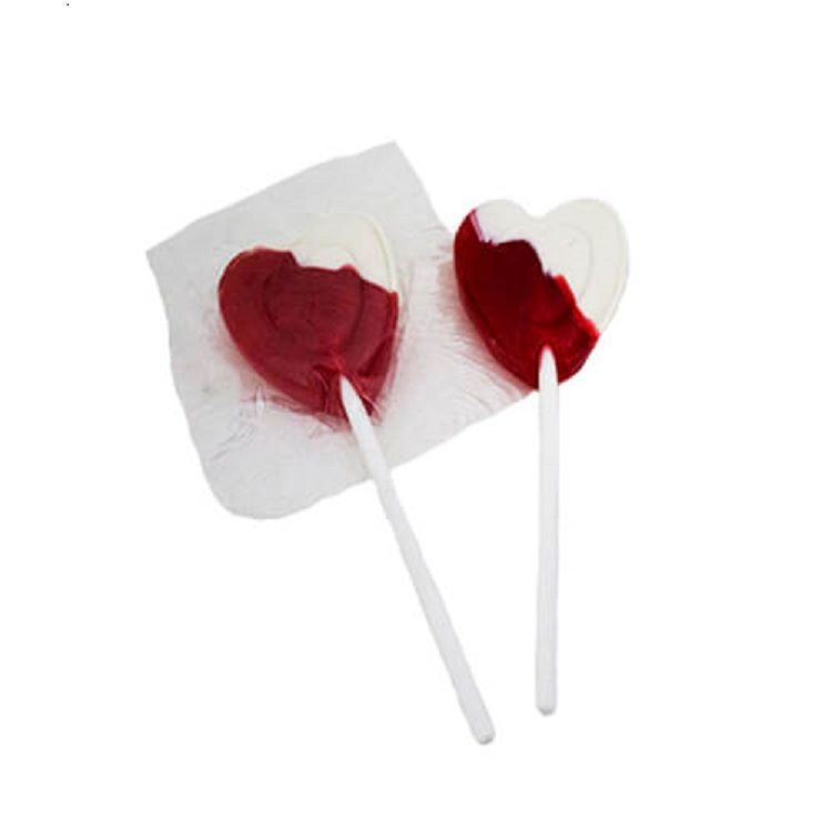 Strawberry and Cream Heart Pops Strawberry and Cream Heart Pops