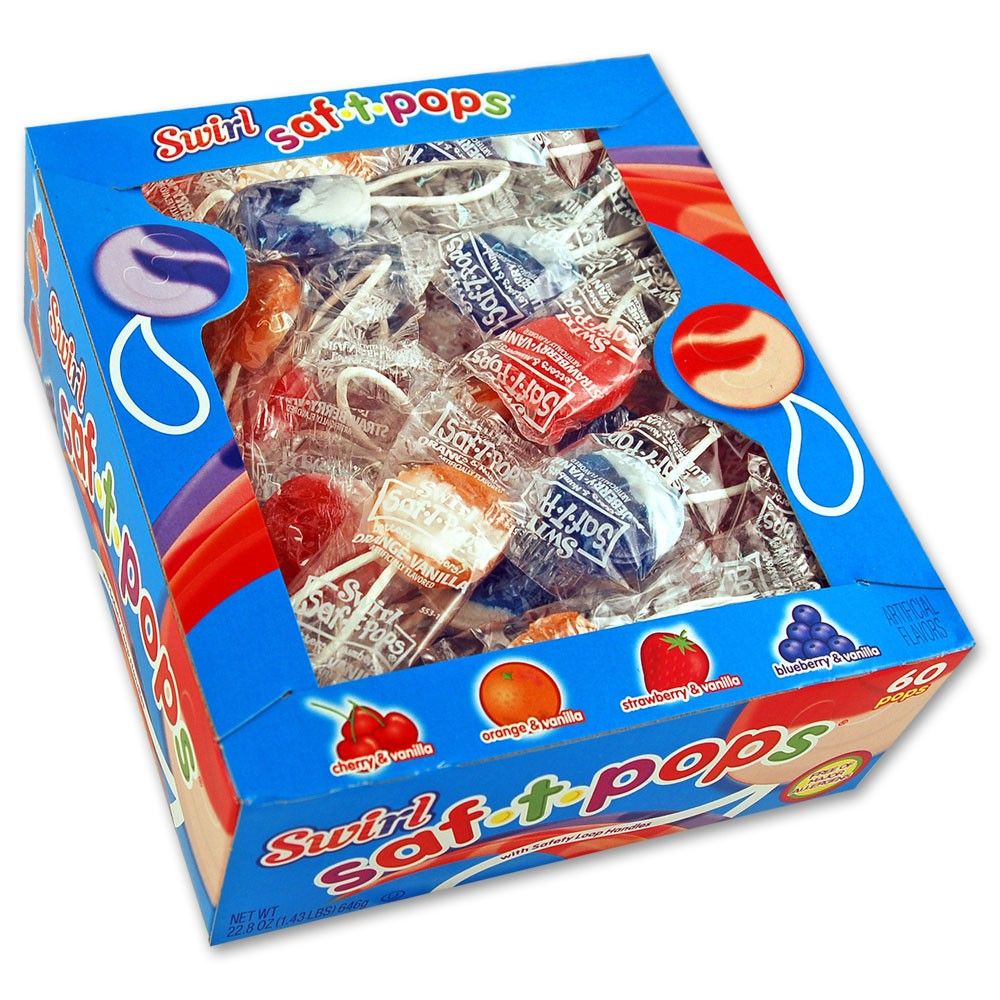 Swirl Saf-T-Pops 100 Count Box Swirl Saf-T-Pops 100 Count Box