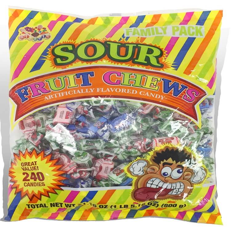 Alberts Sour Fruit Chews   Alberts Sour Fruit Chews