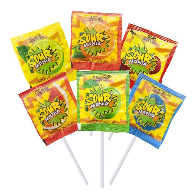 Sour Mania Lollipops Sour Mania Lollipops