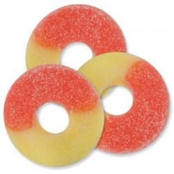 Albanese Peach Gummi Rings ~ 4.5lb Bag Albanese Peach Gummi Rings ~ 4.5lb Bag