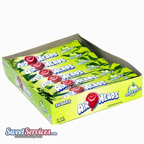 Airheads Green Apple Taffy Bars  Airheads Green Apple Taffy Bars