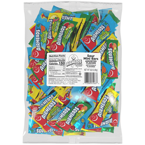 Airheads Sour Mini Bars  Airheads Sour Mini Bars