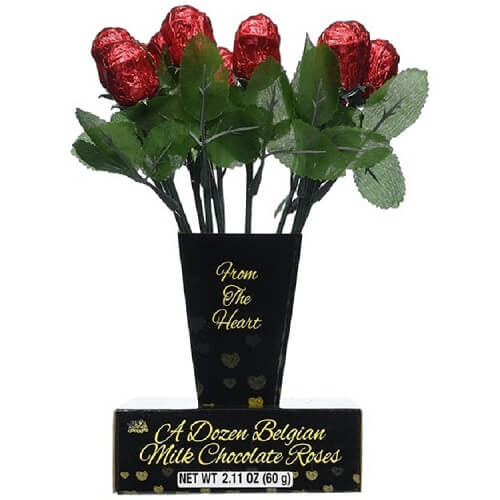 Albert Belgian Milk Chocolate Red Roses   Albert Belgian Milk Chocolate Red Roses