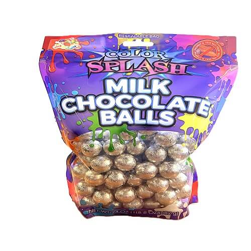 Albert's Color Splash Silver Milk Chocolate Balls   Albert's Color Splash Silver Milk Chocolate Balls