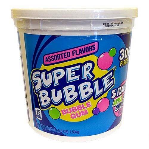 Assorted Super Bubble Bubble Gum ~ 3lb Tub Assorted Super Bubble Bubble Gum ~ 3lb Tub
