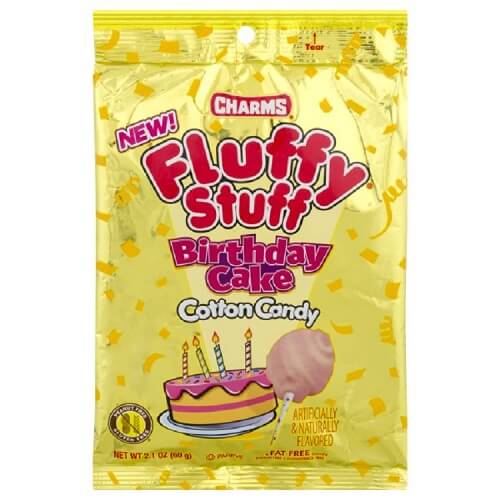 Fluffy Stuff Birthday Cake Cotton Candy  Fluffy Stuff Birthday Cake Cotton Candy