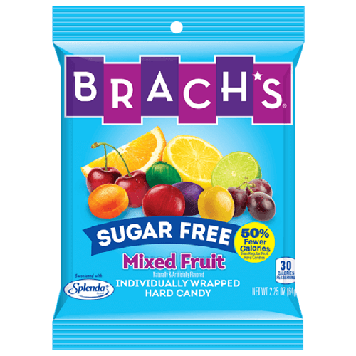 Brach's Sugar Free Mixed Fruit ~ 12 - 3.5oz Bags   Brach's Sugar Free Mixed Fruit ~ 12 - 3.5oz Bags