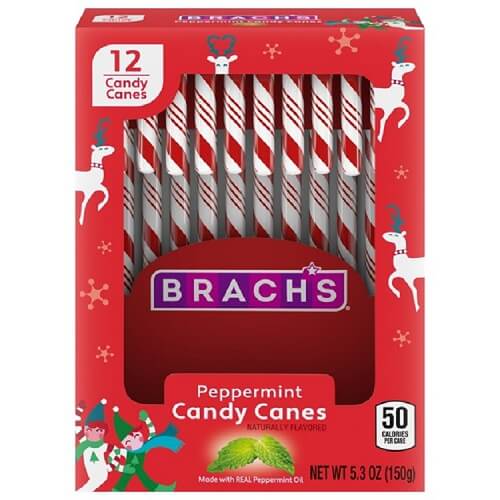 Brach's 6" Peppermint Candy Canes  Brach's 6" Peppermint Candy Canes