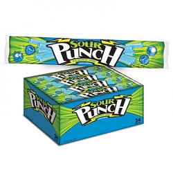 Sour Punch Straws Blue Raspberry ~ 24ct   Sour Punch Straws Blue Raspberry ~ 24ct