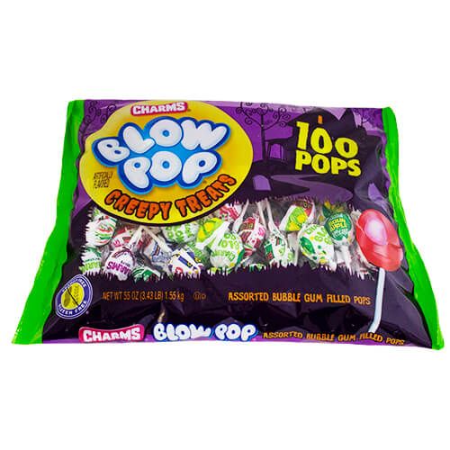 Charms Creepy Treats Blow Pops~100 Count Charms Creepy Treats Blow Pops~100 Count