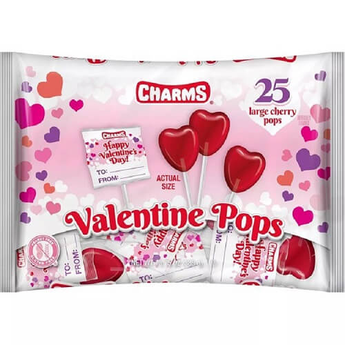 Charms Valentine Pops 25 Count Charms Valentine Pops 25 Count