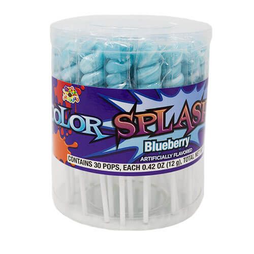 Albert's Blueberry Twist Pops ~ 30ct.  Albert's Blueberry Twist Pops ~ 30ct.