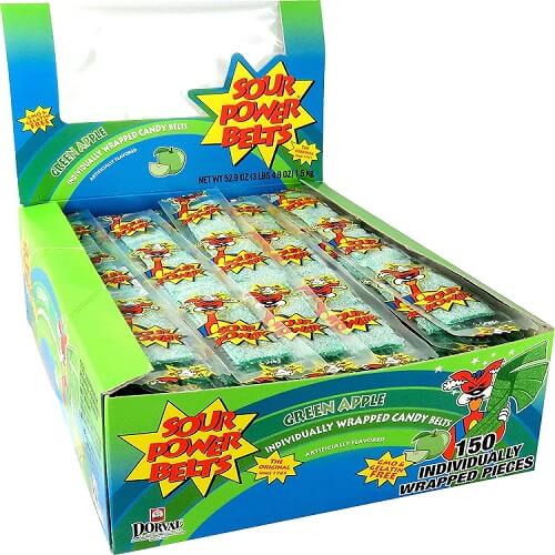 Sour Power Green Apple Belts ~ 150 Count Sour Power Green Apple Belts ~ 150 Count