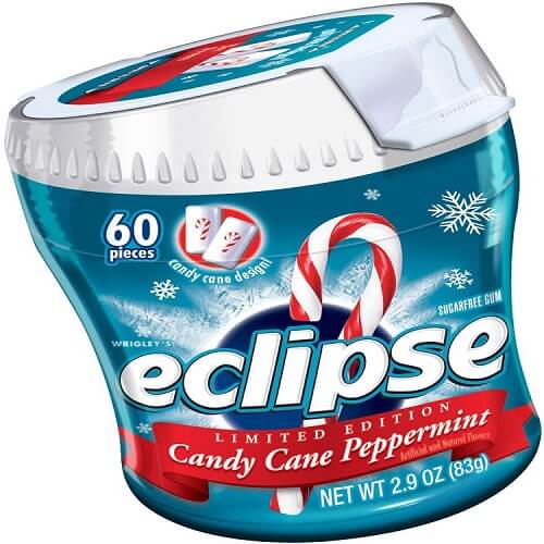 Eclipse Candy Cane Peppermint Sugar Free Gum Eclipse Candy Cane Peppermint Sugar Free Gum