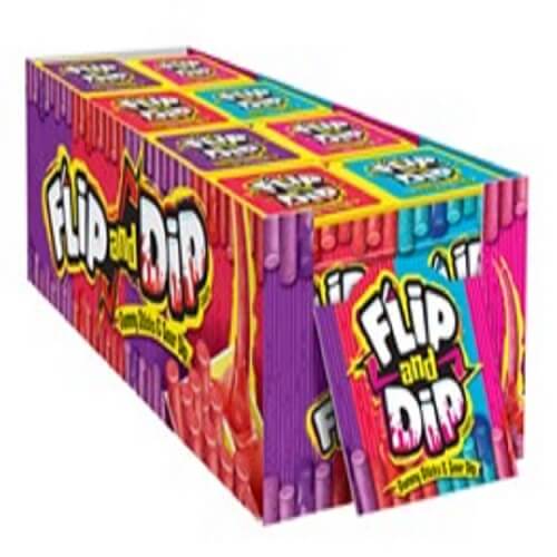 Flip and Dip Gummy Stick & Sour Dip Flip and Dip Gummy Stick & Sour Dip