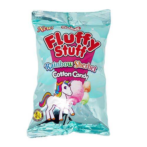 Fluffy Stuff Rainbow Sherbet Cotton Candy - 12 Count Fluffy Stuff Rainbow Sherbet Cotton Candy - 12 Count