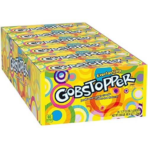 Gobstoppers 1.77 OZ Box 24 Count  Gobstoppers 1.77 OZ Box 24 Count