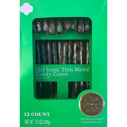 Girl Scout Thin Mint Candy Canes Girl Scout Thin Mint Candy Canes