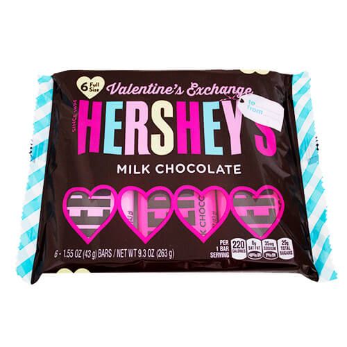 Hershey Valentine's Exchange Chocolate Candy Bars Hershey Valentine's Exchange Chocolate Candy Bars