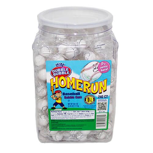 Dubble Bubble Home Run Baseball Gum~240 Piece Tub   Dubble Bubble Home Run Baseball Gum~240 Piece Tub