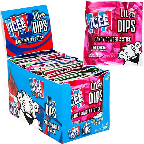 Icee Lil Dips Assorted Candy Powder and Sticks Icee Lil Dips Assorted Candy Powder and Sticks