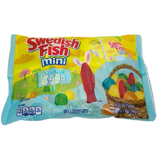 Swedish Fish Mini With Assorted Eggs Swedish Fish Mini With Assorted Eggs
