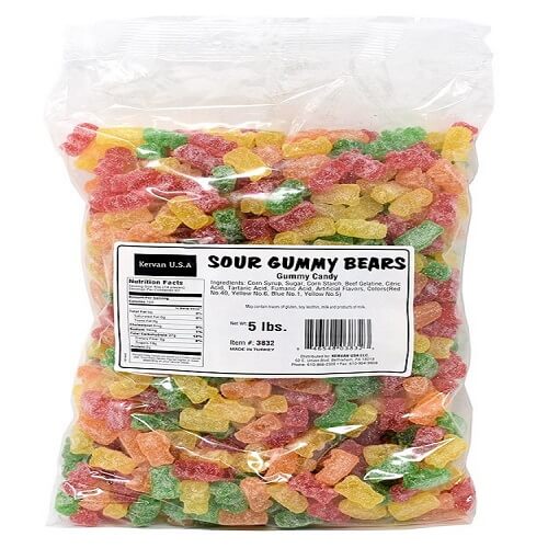 Kervan Sour Gummy Bears  Kervan Sour Gummy Bears