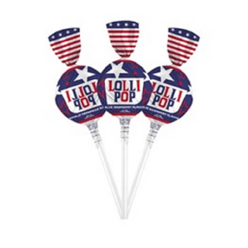 Patriotic Blue Raspberry Lollipops Patriotic Blue Raspberry Lollipops
