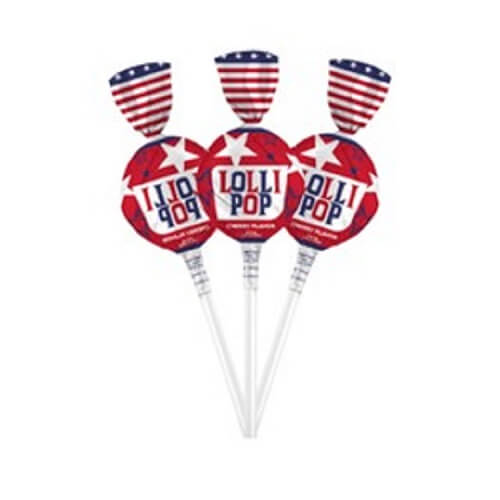 Patriotic Cherry Lollipops Patriotic Cherry Lollipops