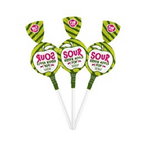 Funtasty Sour Green Apple Lollipops   Funtasty Sour Green Apple Lollipops