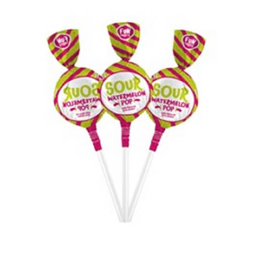 Funtasty Sour Watermelon Lollipops  Funtasty Sour Watermelon Lollipops