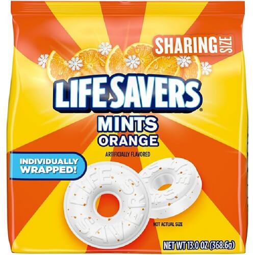 Lifesavers Orange Mints-13oz Bag Lifesavers Orange Mints-13oz Bag
