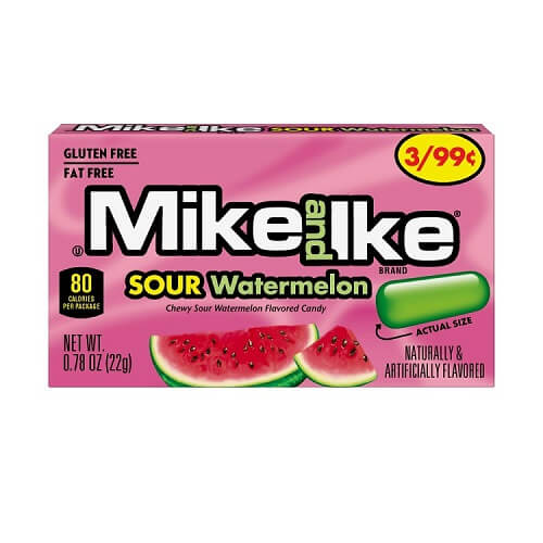 Mike and Ike Sour Watermelon 24 Pack   Mike and Ike Sour Watermelon 24 Pack
