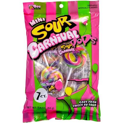 Mini Sour Carnival Pops  Mini Sour Carnival Pops