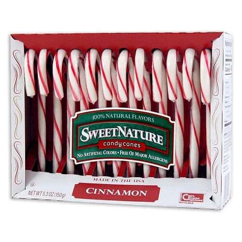 Spangler Natural Cinnamon Candy Canes  Spangler Natural Cinnamon Candy Canes