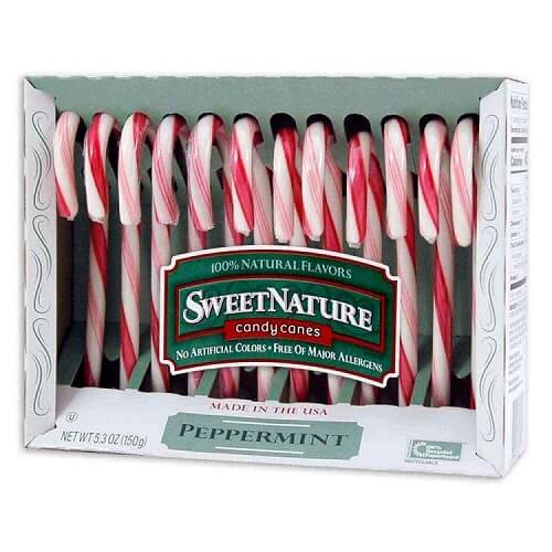 Spangler Natural Peppermint Candy Canes Spangler Natural Peppermint Candy Canes