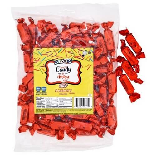 Zazers Red Foiled Cherry Candy: 1LB Bag  Zazers Red Foiled Cherry Candy: 1LB Bag
