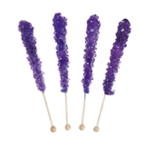 Purple Rock Candy Sticks  Purple Rock Candy Sticks