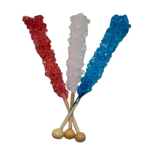 Patriotic Rock Candy Sticks ~ 24 Count   Patriotic Rock Candy Sticks ~ 24 Count