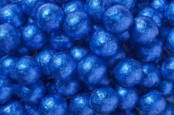Royal Blue Foil Chocolate Balls Royal Blue Foil Chocolate Balls