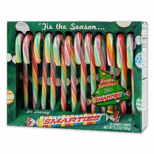 Smarties 6" Candy Canes   Smarties 6" Candy Canes