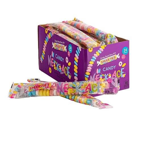 Smarties Candy Necklace ~ 24 Count  Smarties Candy Necklace ~ 24 Count