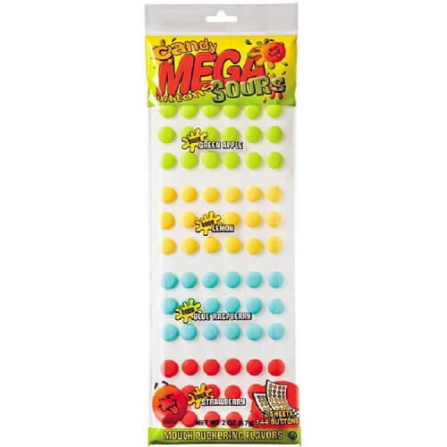 Sour Mega Candy Buttons  Sour Mega Candy Buttons